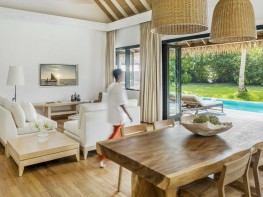 Maalifushi Beach Villa Living Room